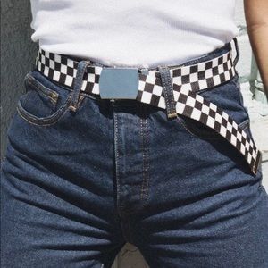 Checkered Belt - Brandy Melville